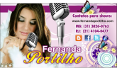 a - Cartão Verso Fernanda - Cantora