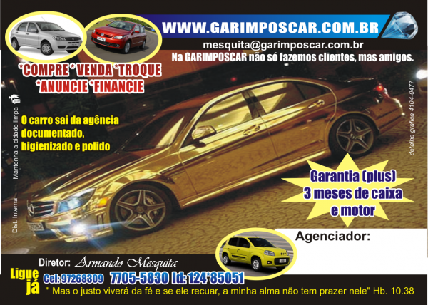 Panfleto GARIMPOS CAR